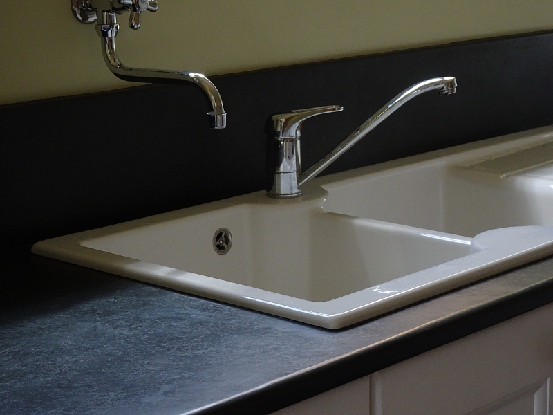 Natural Slate Stone Sink Surrounds And Grooved Draining Boards