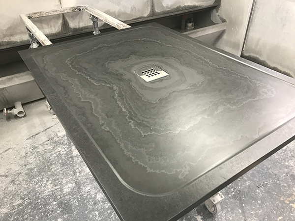 made to measure real slate shower tray