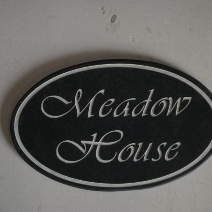 Oval House Sign