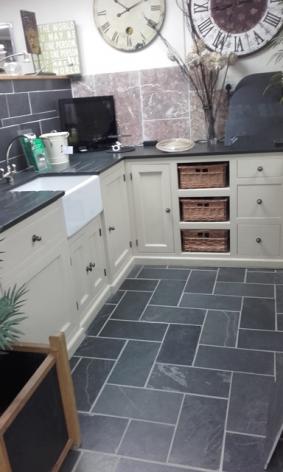 Slate Floor Tiles For Kitchens And, Flooring For Slate Grey Kitchen