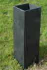 Bespoke Tall Black Slate Planter with a natural finish