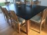 slate dining room table custom made with a solid oak structure