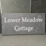 Cottage name sign engraved in slatye